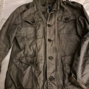 Old Navy Men's Jacket Khaki SZ LG